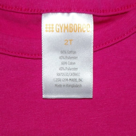 Bundle of 2 Girls Long Sleeve tops Pink & Black Size 2T Gymboree & Carters - Picture 3 of 8